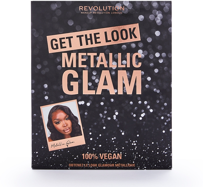 Make-up Set 6 St. - Makeup Revolution Get The Look: Metallic Glam Makeup Gift Set  — Bild N2