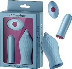 Düfte, Parfümerie und Kosmetik Sexspielzeug - Femme Funn Versa Bullet Plus T Sleeve Light Blue