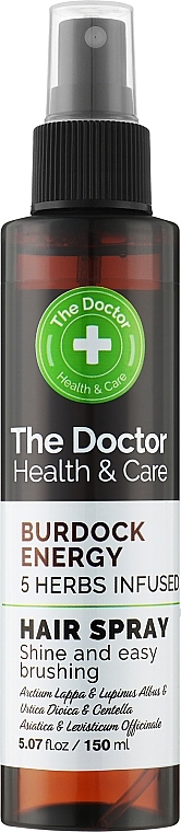 Haarspray Klette - The Doctor Health & Care Burdock Energy 5 Herbs Infused Hair Spray — Bild N1