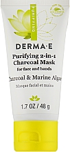 Düfte, Parfümerie und Kosmetik Detox-Maske - Derma E Purifying 2-in-1 Charcoal Mask