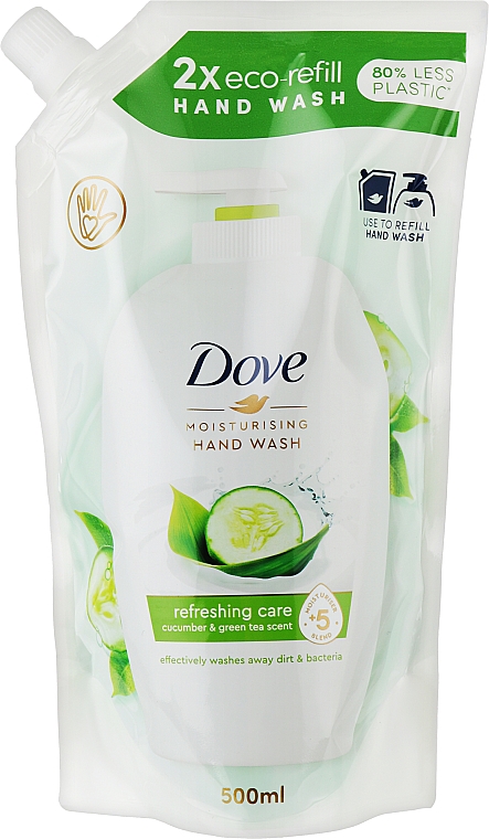 Flüssige Cremeseife - Dove Cream Wash Fresh Touch (Doypack) — Bild N1