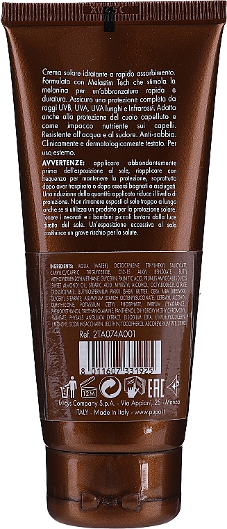 Feuchtigkeitsspendende Sonnenschutzcreme für Körper, Gesicht, Haar und Kopfhaut SPF 30 - Pupa Multifunction Sunscreen Cream — Bild N4