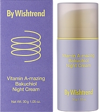 Nachtcreme für das Gesicht mit Retinol und Bakuchiol - By Wishtrend Vitamin A-mazing Bakuchiol Night Cream — Bild N2