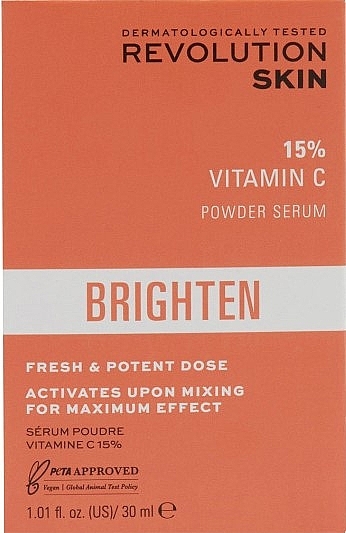 Aufhellendes Serum für die Haut - Revolution Skincare Brighten Vitamin C Powder Serum — Bild N2