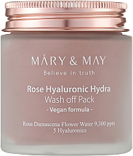 Reinigende Maske mit Rosenextrakt und Hyaluronsäure - Mary & May Rose Hyaluronic Hydra Wash Off Pack — Bild N1