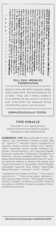 Intensive Nachtpflege Serum - Madara Cosmetics Time Miracle Reface Sleep & Peel — Bild N3