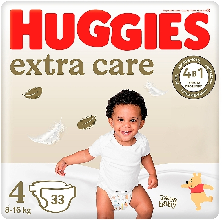 Windeln Extra Care größe 4 8-16 kg 33 St. - Huggies — Bild N1
