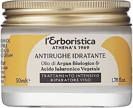 Feuchtigkeitsspendende Anti-Falten Gesichtscreme mit Arganöl und Hyaluronsäure - Athena's Erboristica Face Cream With Argan Oil And Hyaluronic Acid — Bild N1