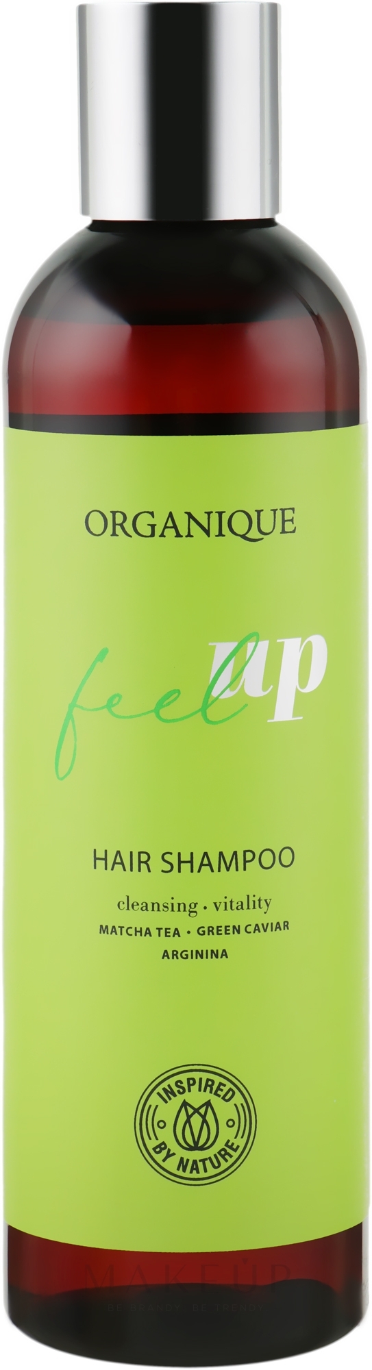 Shampoo mit Matcha Tee, grünem Kaviar und Arginin - Organique Feel Up Hair Shampoo — Bild 250 ml