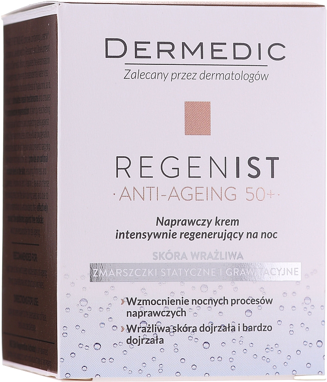 Regenerierende Nachtcreme 50+ - Dermedic Regenist ARS 5 Retinolike Night Intensely Regenerating Repair Cream — Bild N3