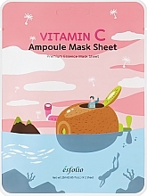 Düfte, Parfümerie und Kosmetik Aufhellende Tuchmaske mit Vitamin C  - Esfolio Vitamin C Ampoule Mask Sheet 