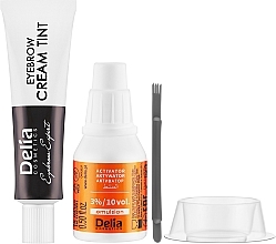 Augenbrauenfarbcreme braun - Delia Eyebrow Tint Cream Cameleo 4.0 Brown — Bild N2