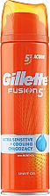 Düfte, Parfümerie und Kosmetik Rasiergel - Gillette Fusion 5 Ultra Sensitive + Cooling Shave Gel