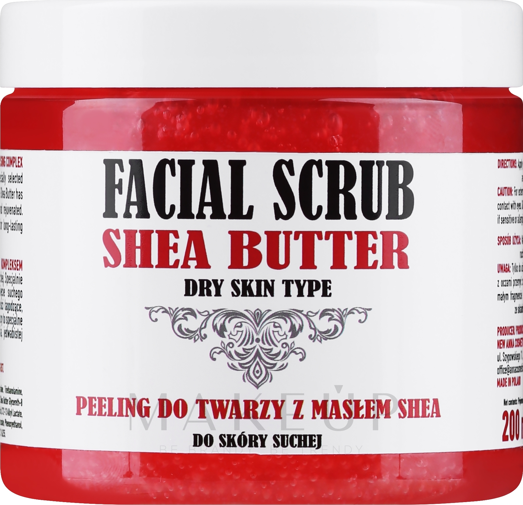 Gesichtspeeling für trockene Haut mit Sheabutter - Fergio Bellaro Facial Scrub Shea Butter — Bild 200 ml
