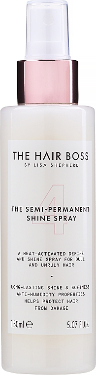 Glanzspray für stumpfes und widerspenstiges Haar - The Hair Boss The Semi Permanent Shine Spray — Bild N1