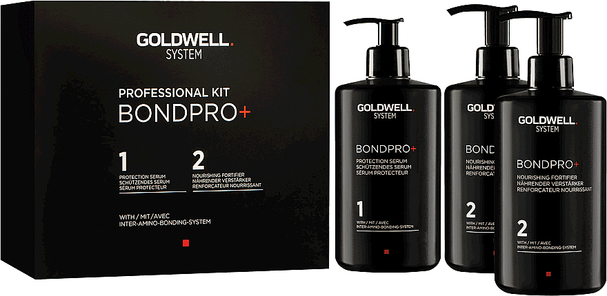 Haarpflegeset - Goldwell System BondPro+ Kit (Haarserum 500ml + Haarlotion x2 500ml) — Bild N1