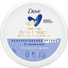 Gesichts-, Hand- und Körpercreme  - Dove Body Love One Cream Regenerating Care  — Bild N1