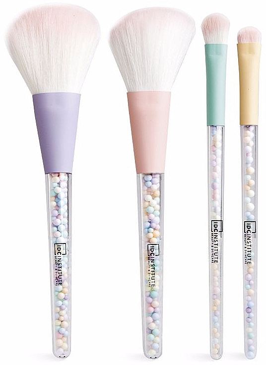 Make-up Pinselset 4 St. - IDC Institute Candy Makeup Brush Set — Bild N1