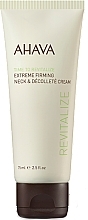 GESCHENK! Straffende Creme für Hals und Dekolleté - Ahava Time To Revitalize Extreme Firming Neck & Decollete Cream (Miniprodukt)  — Bild N1