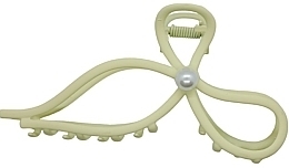 Haarspange Schleife mit Perlen weiß - Lolita Accessories — Bild N1