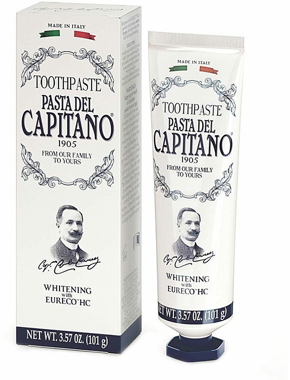 Aufhellende Zahnpasta - Pasta Del Capitano Whitening Toothpaste — Bild N1