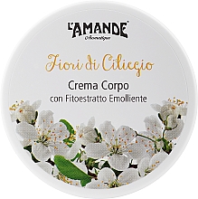 Düfte, Parfümerie und Kosmetik L'Amande Fiori di Ciliegio Body Cream - Pflegende Körpercreme mit Hyaluronsäure, Bisabolol, Olivenöl und  Kirschblütenduft