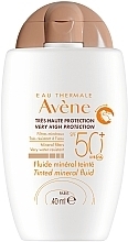 Düfte, Parfümerie und Kosmetik Getöntes mineralisches Gesichtsfluid mit Sonnenschutz SPF 50 - Avene Eau Thermale Tinted Mineral Fluid SPF 50+