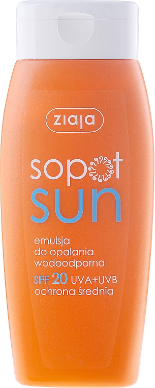 Wasserfeste Sonnenschutzlotion SPF 20 - Ziaja Body Emulsion — Bild N1