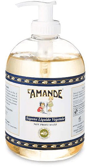 Duftfreie pflanzliche Flüssigseife - L'Amande Marseille Vegetable Liquid Soap Unscented  — Bild N1