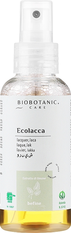 Ökologisches Haarspray - BioBotanic BeFine Eco Hair Spray — Bild N1