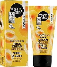 Creme für trockene Haut mit Avocado und Aloe - Organic Shop Smoothing Cream Apricot & Mango — Bild N2