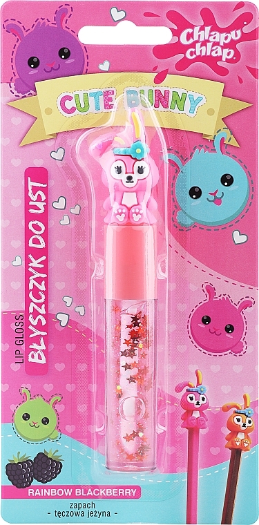 Lipgloss Cute Bunny Brombeere - Chlapu Chlap Rainbow Blackberry Lip Gloss  — Bild N1
