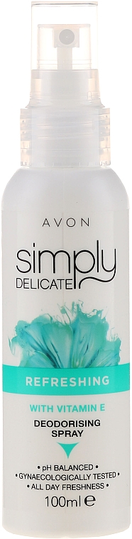 Erfrischendes Intimspray mit Vitamin E - Avon Simply Delicate — Bild N1