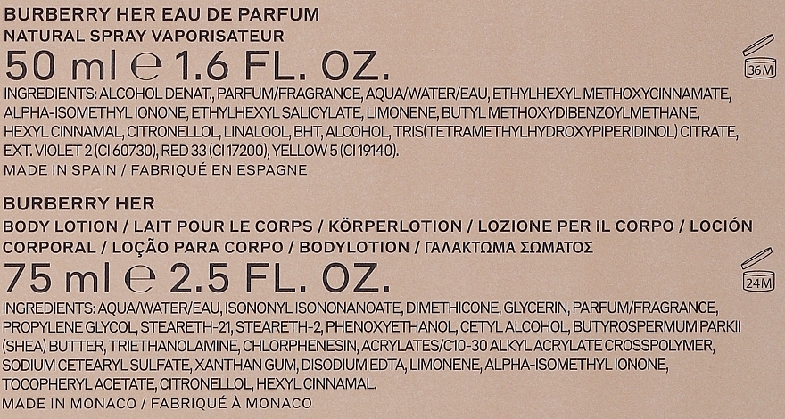 Duftset (Eau de Parfum 50 ml + Körperlotion 75 ml) - Burberry Her  — Bild N4