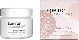 Düfte, Parfümerie und Kosmetik Creme für empfindliche Haut - Apeiron Sensitive Care 24h Face Cream
