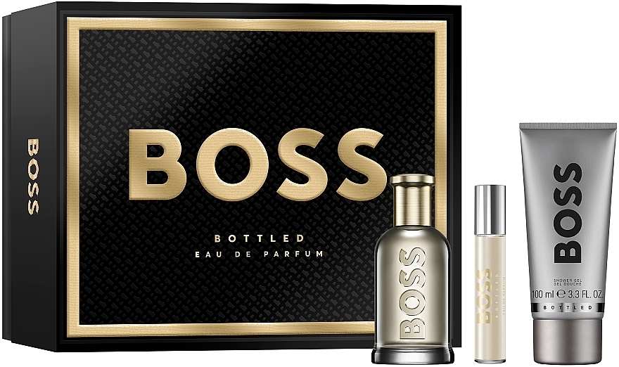 BOSS Bottled	 - Duftset (Eau de Parfum 100ml + Eau de Parfum 10ml + Duschgel 100ml)  — Bild N2