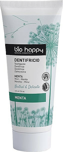 Zahnpasta mit Minzeextrakt - Bio Happy Neutral&Delicate Toothpaste Mint Flavor — Bild N1