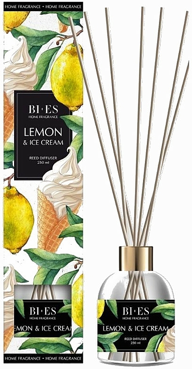 Raumerfrischer Zitrone und Eis - Bi-Es Home Fragrance Lemon & Ice Cream Reed Diffuser — Bild N1