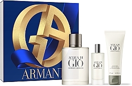 Düfte, Parfümerie und Kosmetik Duftset (Eau de Toilette 100 ml + After Shave Balsam 75 ml + Duschgel 75 ml) - Giorgio Armani Acqua di Gio