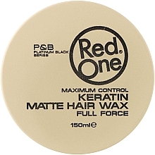 Düfte, Parfümerie und Kosmetik Mattes Haarwachs mit ultrastarkem Halt und Keratin - RedOne Keratin Matte Hair Wax Full Force