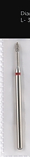 Düfte, Parfümerie und Kosmetik Diamant-Nagelfräser in Tropfenform rot 1,6 mm - Head The Beauty Tools