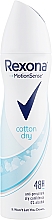 Düfte, Parfümerie und Kosmetik Deospray Antitranspirant - Rexona MotionSense Cotton Dry Anti-Perspirant