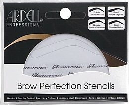 Augenbrauenschablonen 4 St. - Ardell Brow Perfection Stencils — Bild N1