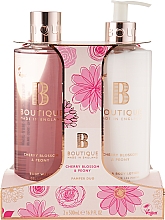 Körperpflegeset - Grace Cole Boutique Cherry Blossom & Peony Body Care Duo (Körperlotion 500ml + Duschgel 500ml) — Bild N1