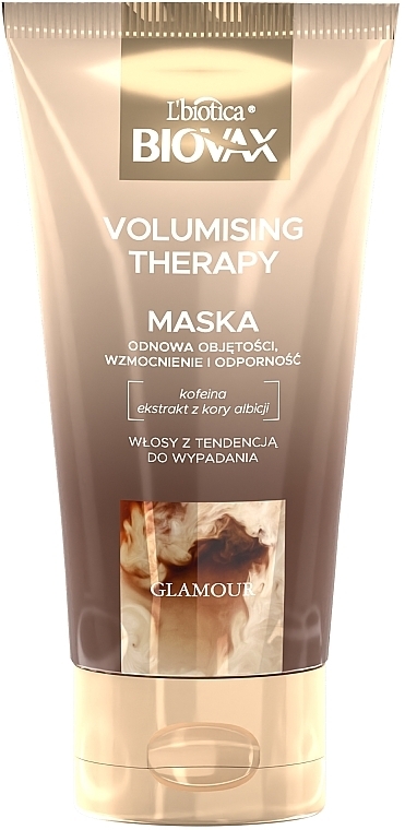 Haarmaske - L'biotica Biovax Glamour Voluminising Therapy — Bild N1