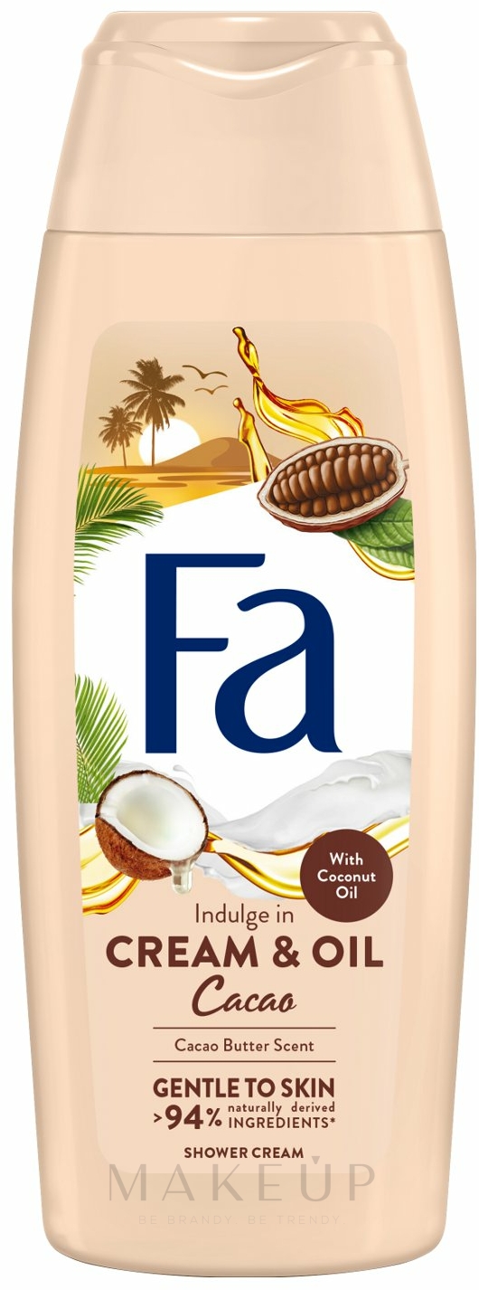 Creme-Duschgel mit Kokosnuss-Öl & Kakaobutter-Duft - Fa Cacao Butter And Coco Oil — Foto 250 ml