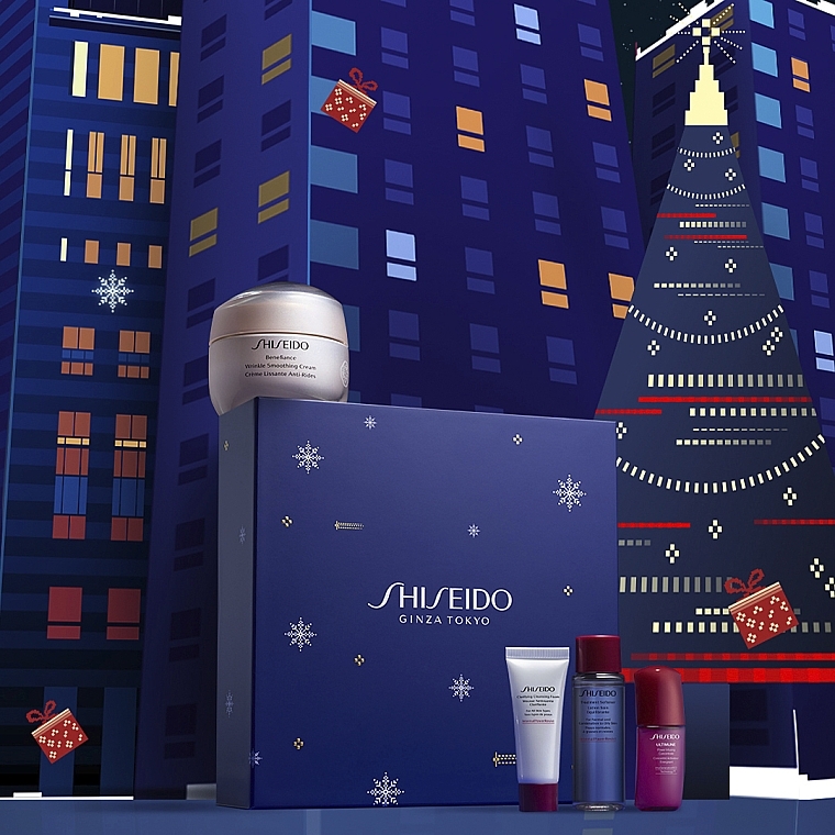 Gesichtspflegeset - Shiseido Benefiance Holiday Kit (Gesichtscreme 50ml + Reinigungsschaum 15ml + Gesichtslotion 30ml + Gesichtskonzentrat 10ml) — Bild N4