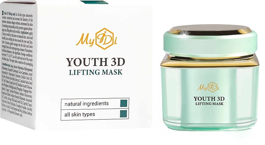 Verjüngende 3D-Lifting-Gesichtsmaske - MyIDi Youth 3D Lifting Mask — Bild N2