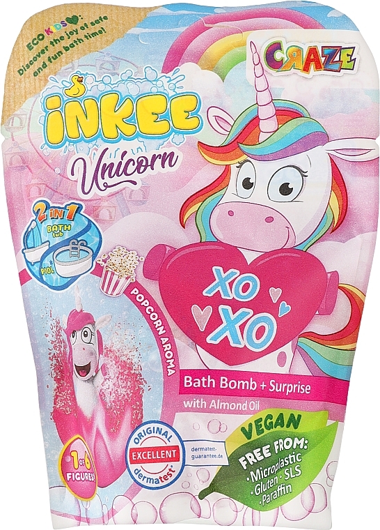 Badebombe Magisches Einhorn - Craze Inkee Magical Unicorn Bath Bomb With Surprise — Bild N1