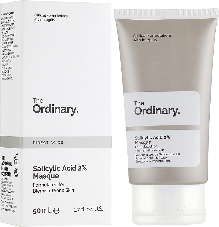 Gesichtsmaske mit 2% Salicylsäure für zu Hautunreiheiten neigende Haut - The Ordinary Salicylic Acid 2% Masque — Bild N1